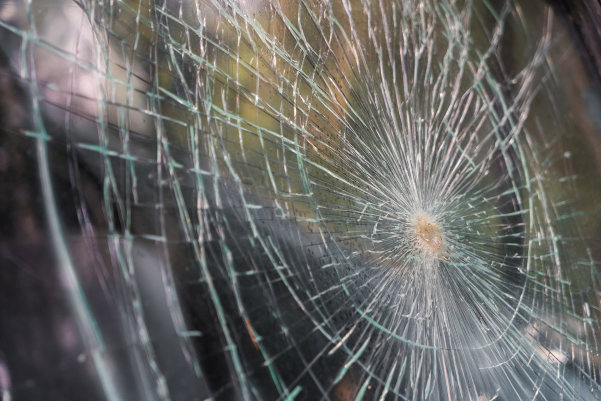 Broken Window Glass